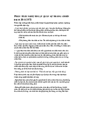 Phân tích nghệ thuật quân sự trong chiến dịch 1975 môn Lịch sử đảng | Đại học Văn Lang