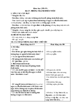 Giáo án Khoa học lớp 4 Bài 27 | Kết nối tri thức