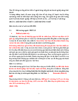 Phần 3: Môi trường vĩ mô và môi trường vi mô