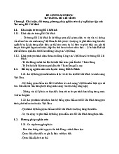 Đề cương môn Tư tưởng Hồ Chí Minh - Trường Đại học lao động -  xã hội.