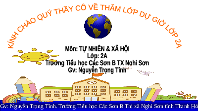 Giáo án điện tử Tự nhiên và xã hội 2 Bài 6 Cánh diều: Giữ vệ sinh trường học