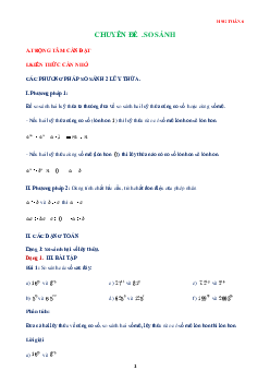 Chuyên đề so sánh
