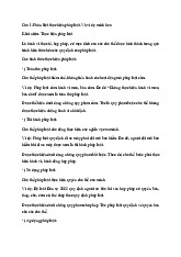 Ôn tập cuối kỳ Pháp luật | Pháp Luật Đại Cương | Trường Đại học Hà Nội