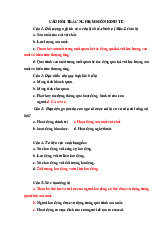 Câu Hỏi Trắc Nghiệm Kinh Tế - KTCT TDCT. Môn Kinh tế chính trị Mac - Lenin (CN) | Trường Đại học Công nghệ, Đại học Quốc gia Hà Nội.