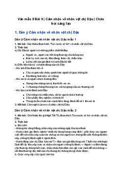 Văn mẫu 8 | Cảm nhận về nhân vật chị Dậu