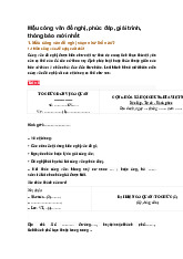 Mẫu công văn đề nghị, phúc đáp, giải trình, thông báo mới nhất