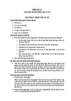 Giáo trinh "Thuyết minh thiết kế cơ sở"