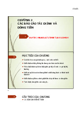 Chương 2 : Các báo cáo tài chính và dòng tiền