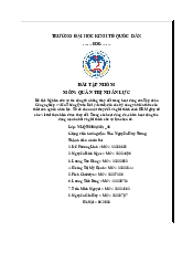 Nghiên cứu sự tác động từ những thay đổi trong hoạt động của Tập đoàn Công nghiệp – Viễn Thông Quân Đội - Môn Quản trị Nhân lược| Đại học Kinh Tế Quốc Dân