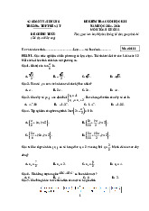 Đề cuối học kì 1 Toán 11 năm 2024 – 2025 trường THPT Kẻ Sặt – Hải Dương