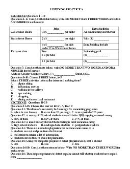 Bài tập luyện nghe bồi dưỡng đội tuyển học sinh giỏi Tiếng Anh lớp 12 THPT