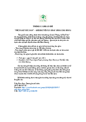 Tài liệu thông cáo báo chí " Phụng sự tuệ têm" gieo duyên ăn chay cho cộng đồng môn Quan hệ công chúng - Truyền thông | Đại học Văn Lang