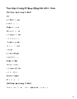 Toán lớp 4  Bài 19: Giây, thế kỉ Kết nối tri thức