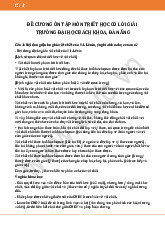 Đề cương môn triết học Mác -Lê nin- Trường Đại học bách khoa - Đại học đà nẵng.