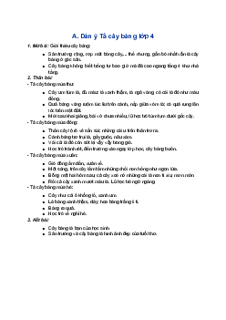 Tả cây bàng | Tập làm văn lớp 4
