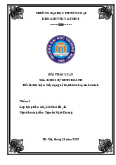 Xây dựng kế hoạch khởi sự kinh doanh mặt hàng secondhand | Bài thảo luận khởi sự kinh doanh