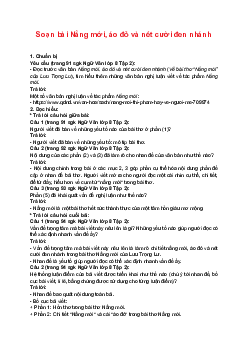 Soạn bài Nắng mới, áo đỏ và nét cười đen nhánh | Ngữ văn 8 sách Cánh Diều