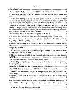 Bài báo cáo về học phần Luật hành chính của trường đại học Luật Hà Nội