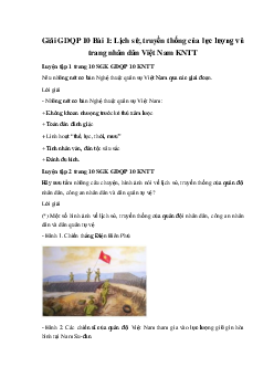 Giải GDQP 10 Bài 1 KNTT