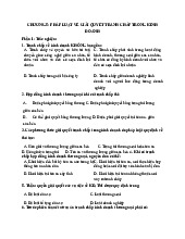 Bài tập thực hành Chương 5: Pháp luật về giải quyết tranh chấp trong kinh doanh môn Pháp luật kinh tế | Trường Đại học Thủy Lợi