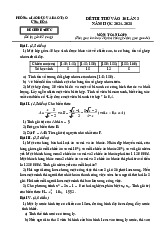 Đề thi thử Toán vào lớp 10 lần 3 năm 2025 phòng GD&ĐT Ứng Hòa – Hà Nội