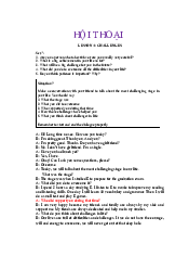 Tài liệu học tập hội thoại Lesson 4: Challenges môn English | Đại học Bách Khoa, Đại học Đà Nẵng