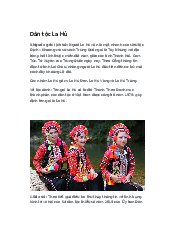 Tìm hiểu về Nguồn gốc lịch sử Dân tộc La Hủ môn Chủ nghĩa xã hội khoa học học | Đại học Văn Lang