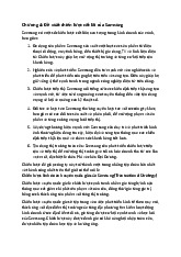 Chiến lược Cốt lõi của Samsung - Chương 4: QTCL & Kinh Doanh Quốc Tế. Môn Quản trị chiến lược | Đại học Văn Hiến.