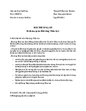 Bài Thu hoạch Đi tham quan Bảo tàng Nhân học | Trường Đại học Khoa học tự nhiên, Đại học Quốc gia Hà Nội