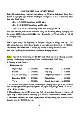 Bài Tập Cho Vay - Chiết Khấu Tín Dụng 2024 | Thương mại điện tử | Trường Đại học Kinh tế Thành phố Hồ Chí Minh
