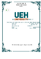 Bài Thu Hoạch Chương 5 môn Sáp nhập, mua lại và tái cấu trúc doanh nghiệp  | Trường Đại học Kinh tế Thành phố Hồ Chí Minh