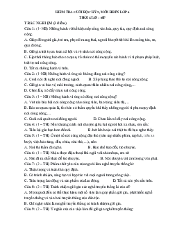 Đề thi học kì 2 môn Hoạt động trải nghiệm hướng nghiệp 6 năm 2022 - 2023 sách Chân trời sáng tạo | Đề 2