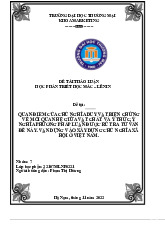 Quan điểm của chủ nghĩa duy vật biện chứng về mối quan hệ giữa vật chất và ý thức, ý nghĩa phương pháp luận được rút ra từ vấn đề này | Bài thảo luận triết học Mác Lênin