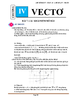 Chuyên đề vectơ Toán 10 Kết Nối Tri Thức Với Cuộc Sống