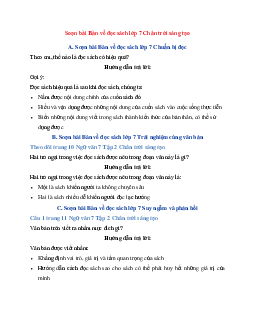 Soạn bài Bàn về đọc sách | Ngữ Văn 7 Chân Trời Sáng Tạo tập 2