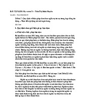 Đề bài 7: Quy định về biện pháp đảm bảo nghĩa vụ trả nợ trong hợp đồng tíndụng – Thực tiễn áp dụng tại một ngân hàng môn Luật kinh tế | Trường đại học Mở Hà Nội