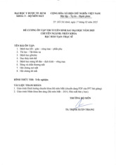 Ôn Tập Thi Tuyển Sinh Sau Đại Học 2025 - Nhãn Khoa | Đại học Y Dược Thành phố Hồ Chí Minh