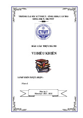 Báo Cáo Thực Hành Môn Vi điều khiển | Đại học Kỹ thuật - Công nghệ Cần Thơ