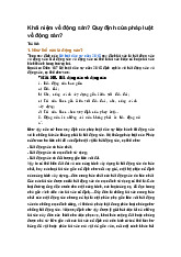 Khái niệm về động sản? Quy định của pháp luật về động sản?