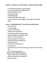 Nội dung ôn tập Khởi nghiệp và kinh doanh tổng quan môn Khởi nghĩa kinh doanh | Trường Đại học Thủy Lợi