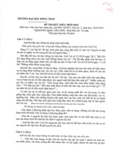 Đề thi cũ 2018-2019 môn Giáo dục học trung học | Đại học Đồng Tháp