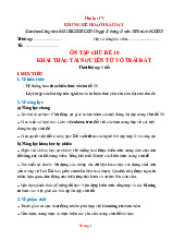 Giáo Án Ôn Tập Hóa 9 Cánh Diều Chủ Đề 10 Khai Thác Tài Nguyên Từ Vỏ Trái Đất
