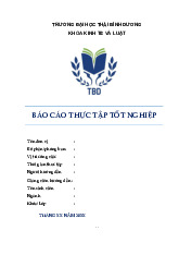Hướng dẫn trình bày Báo cáo thực tập - Môn Quản trị Học - Đại Học Kinh Tế - Đại học Đà Nẵng