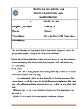 Bài Kiểm Tra Quản Trị Học | Đại học Thương Mại