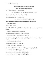 Đề cương môn Toán cao cấp- Trường Đại học bách khoa - Đại học đà nẵng.