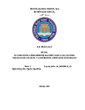 So Sánh Cương Lĩnh Chính Trị 2/1930 & Luận Cương 10/1930 | Bài thảo luận Lịch Sử Đảng