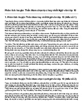 Viết bài văn phân tích, đánh giá truyện Thần Mưa lớp 10