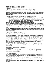 Đề cương môn Tổng quan du lịch - Trường Đại học lao động -  xã hội.