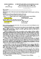 Đề chuẩn minh họa số 01 Kỳ thi THPT Tiếng Anh - Tài liệu THPT Tiếng Anh