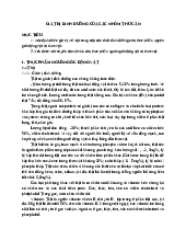 GIÁ TRỊ DINH DƯỠNG CỦA CÁC NHÓM THỨC ĂN